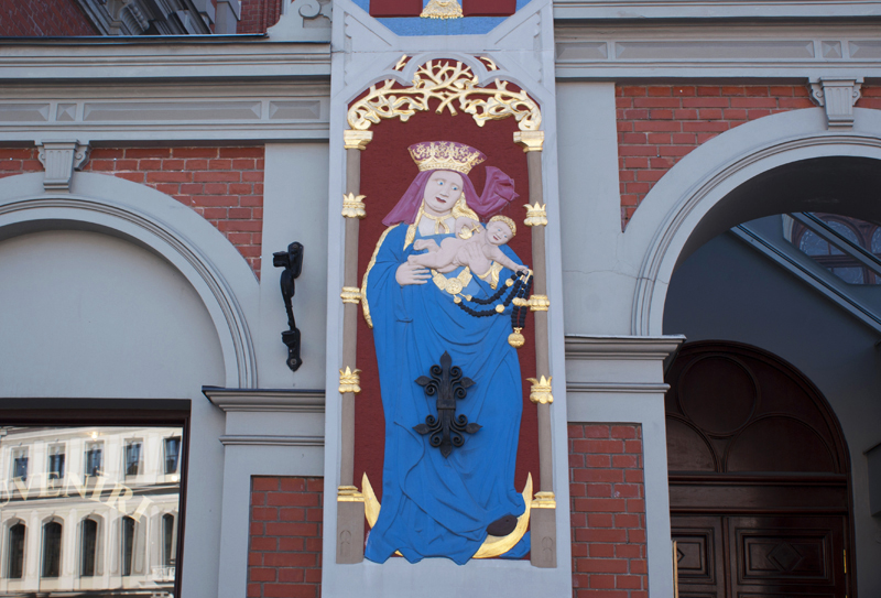 Riga, palazzo delle Teste Nere, particolare