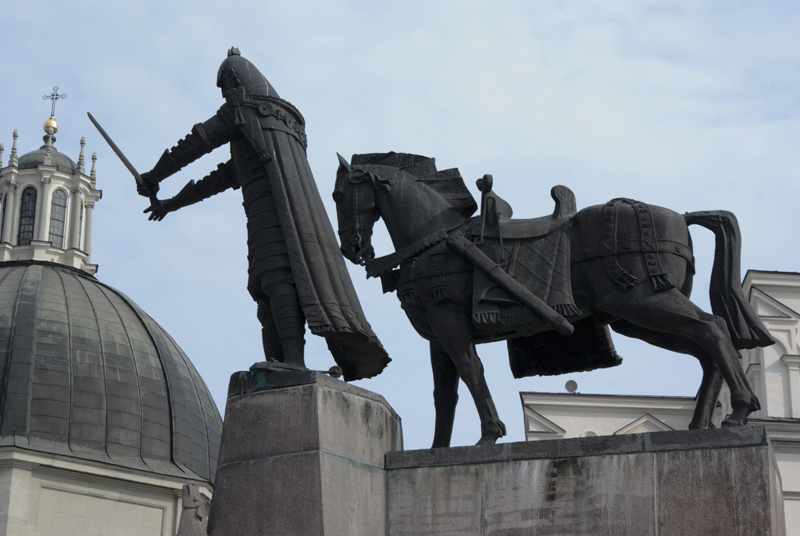 Vilnius, Lituania, monumento a Gediminas
