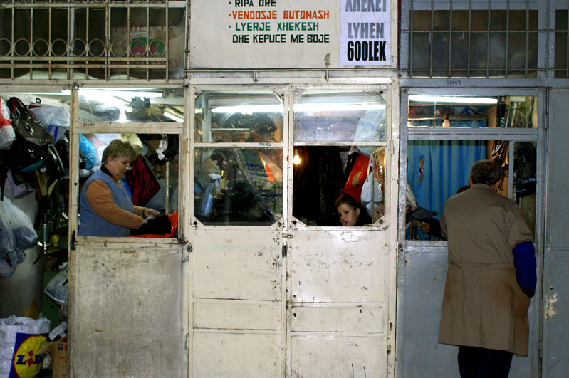 Albania, mercato di Korce