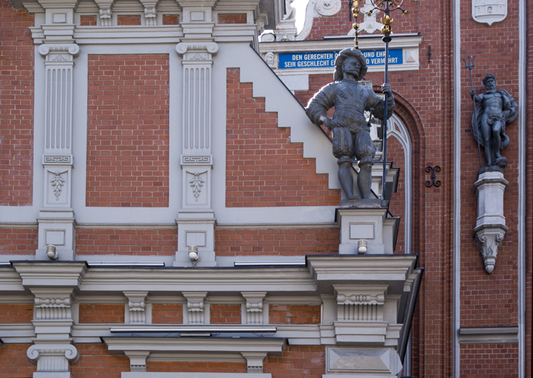 Riga, palazzo delle Teste Nere, particolare